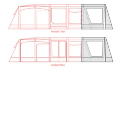 Outdoor Revolution Airedale 7SE And 9SE Front Porch Extension 10 Outdoor Revolution Airedale 7SE And 9SE Front Porch Extension -Deals Camping Store airedale 7se 9se front porch extension floorplan 3