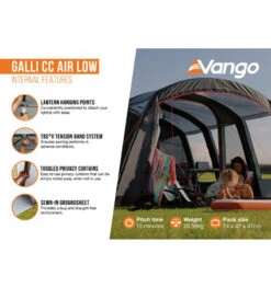 Vango Galli CC Air Low Drive Away Awning -Deals Camping Store galli cc air low 3